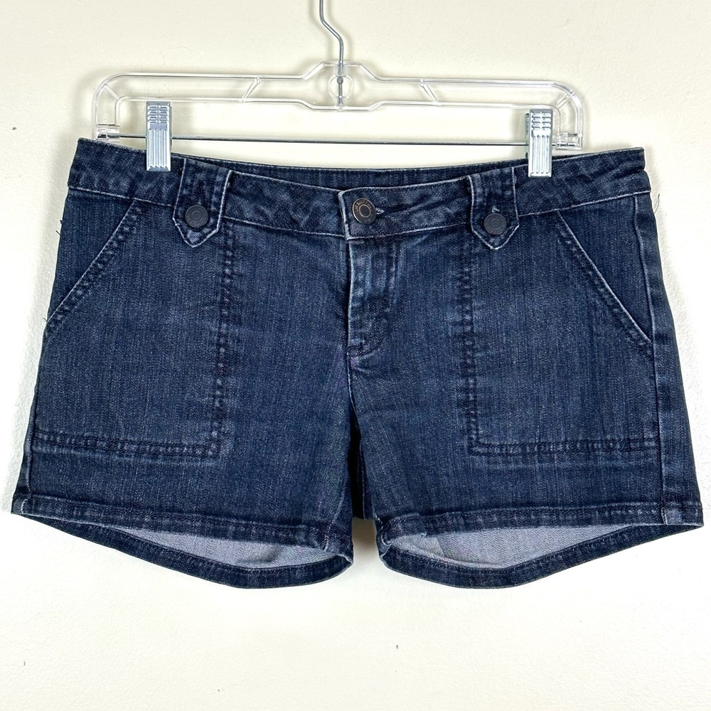 BUFFALO DAVID BITTON Women’s Denim Jeans Shorts Dark Wash Low Rise, Size 28
